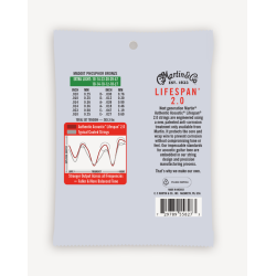 C.F. Martin MA500T Authentic Acoustic Lifespan� 2.0 12-String Extra Light (.010 - .047) 92/8 Phosphor Bronze